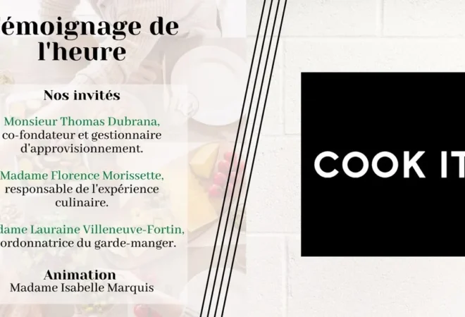 Édition mars 2021 : Témoignage de l’heure : Cook it