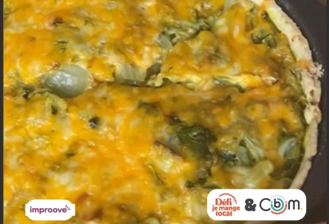 Recette DÉFI JE MANGE LOCAL : Tarte au thon et à la courgette – Improove